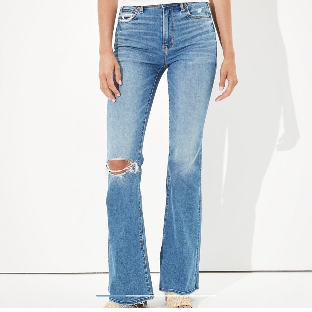 Super Hi-Rise American Eagle Flare Jeans
